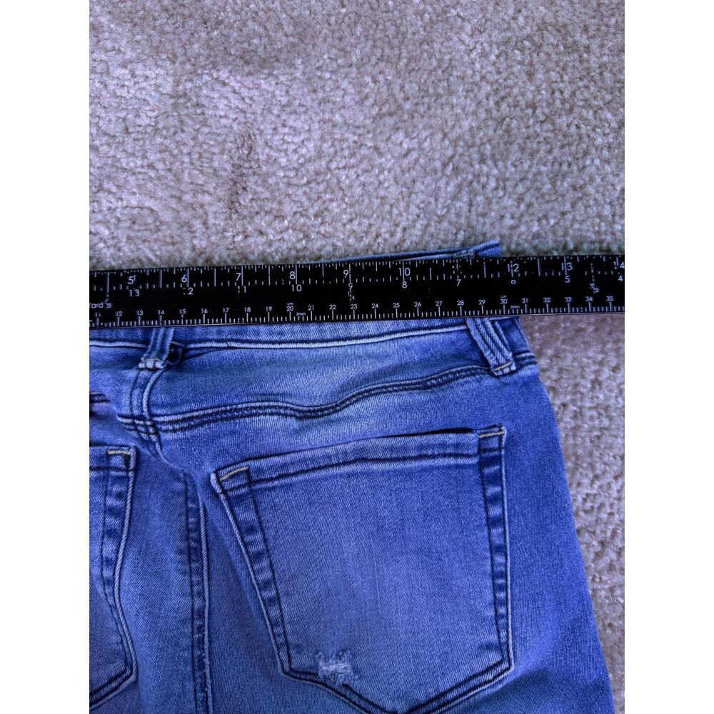 PACSUN Womens Size 24 Jeans Mid Rise Ankle Jegging Size 24 Raw Hem Stretch D878 - Picture 10 of 13